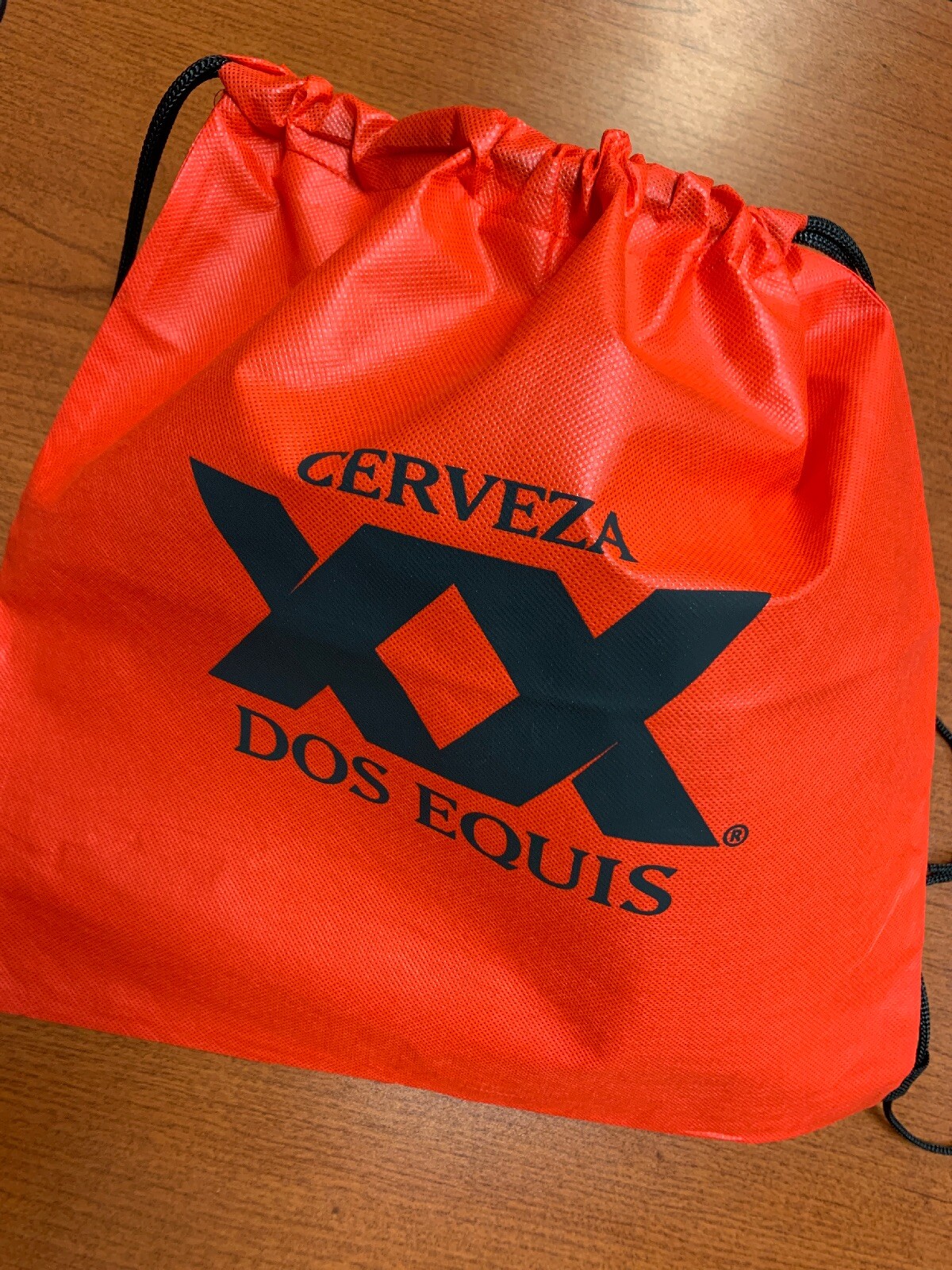 Cerveza Dos Equis XX Red Black String Drawstring Back Pack Cinch Sack Tote Bag!!