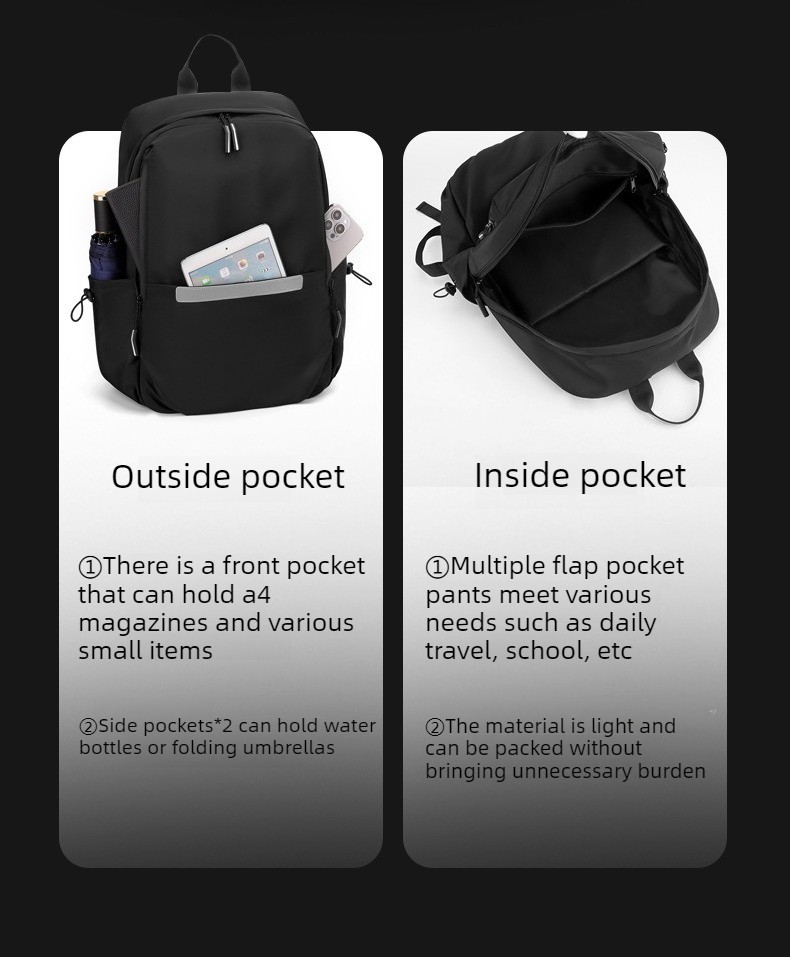 Men’s Waterproof Large-Capacity Backpack, Laptop & Outdoor Bag