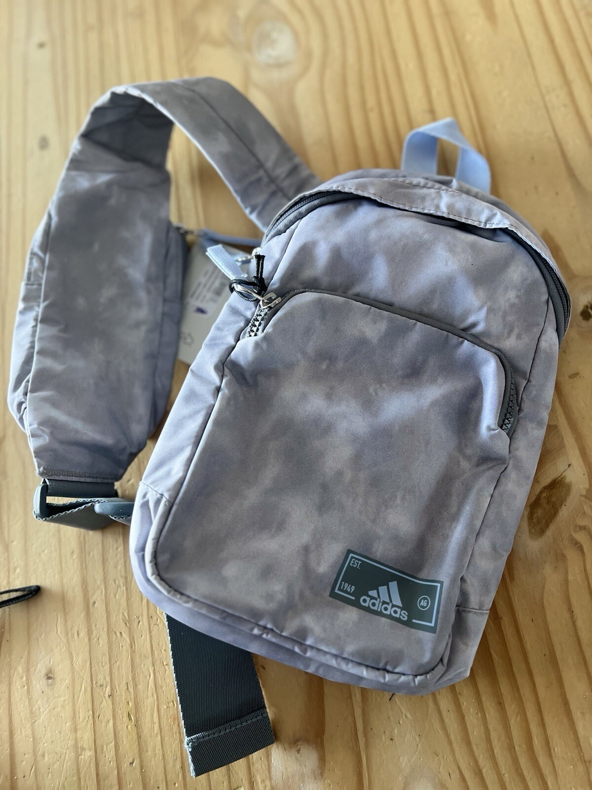 adidas essentials 2 sling crossbody Gray bag