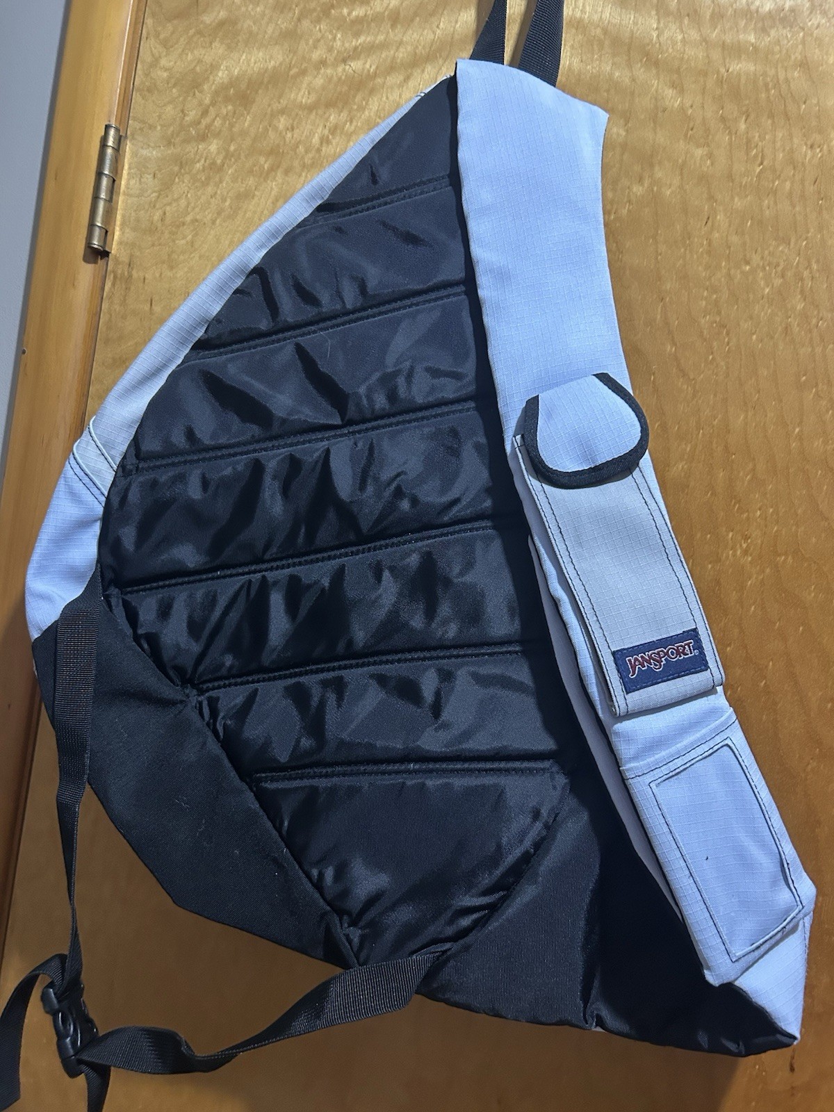 Jansport Sling Over Shoulder Backpack One Strap Backpack Light Blue/Khaki