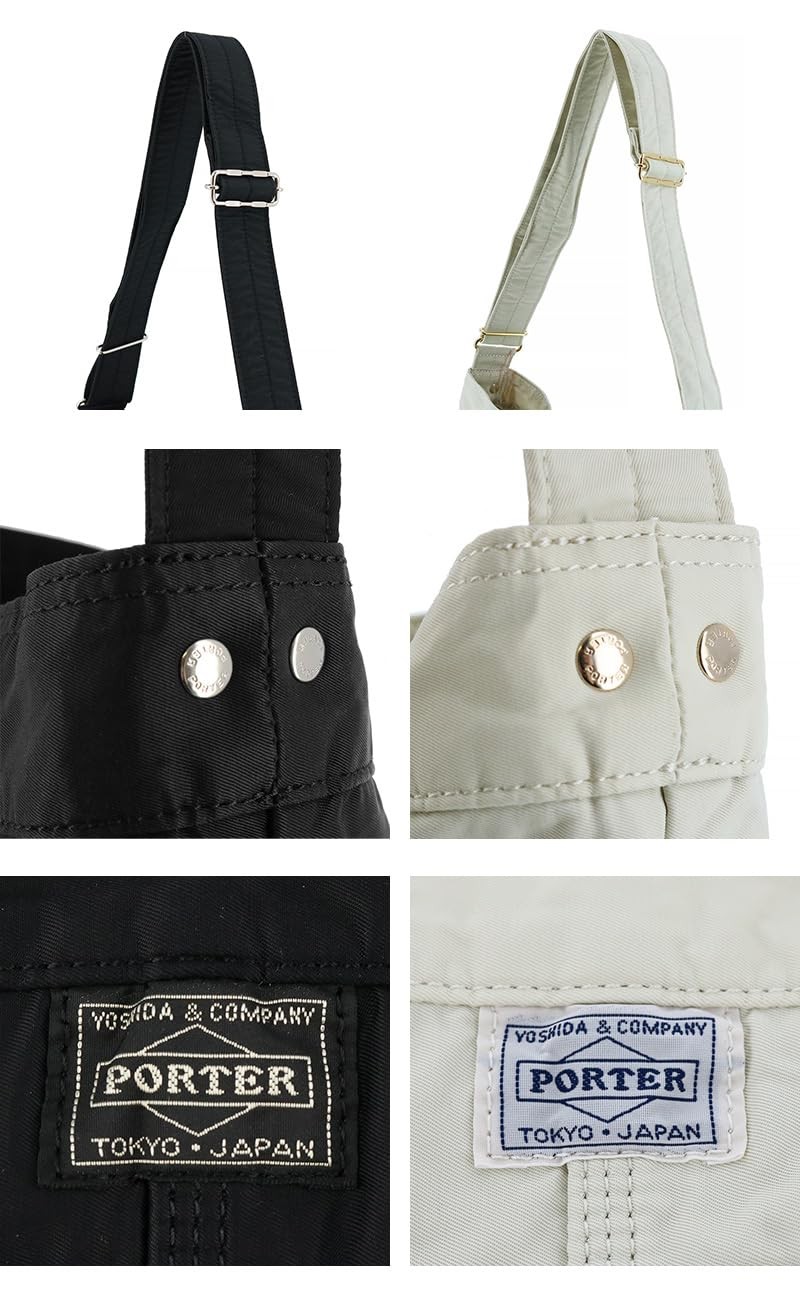 PORTER Mile Shoulder Bag, Yoshida & Co., Off-white, 754-15114
