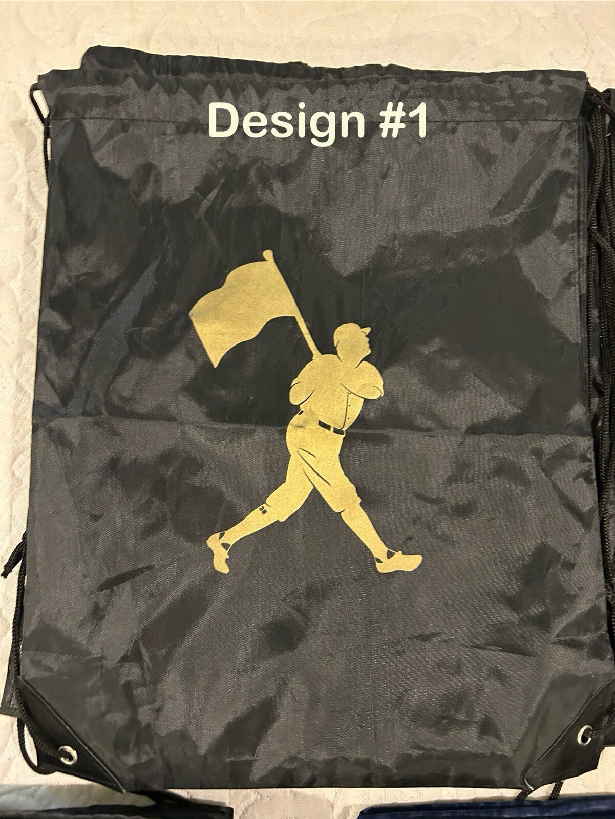 New Promotional Baseballism Drawstring Backpack – CHOOSE YOUR DESIGN