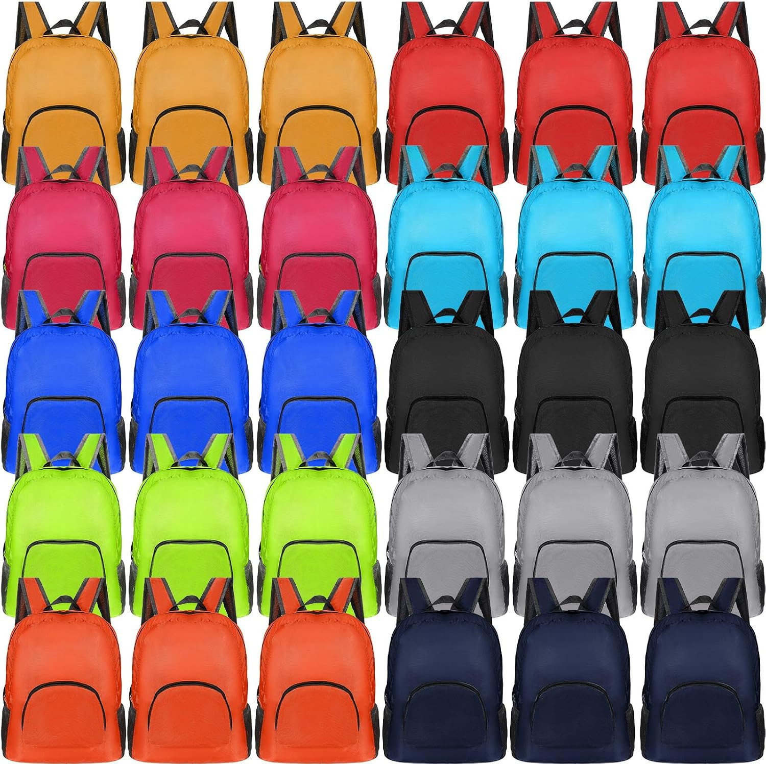 30 Pack Backpacks, Bulk Classic Book Bags Lightweight Backpack Bookbags Back Pac
