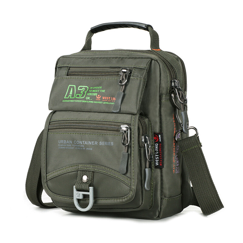 Men’s Multifunction Shoulder Bag Leisure Travel Crossbody Bag Handbag Waterproof
