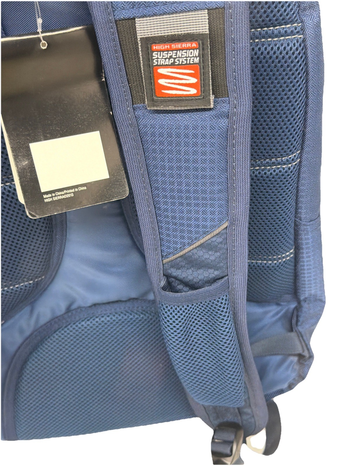 High Sierra Navy Blue Gray Backpack School Travel Bag Bookbag