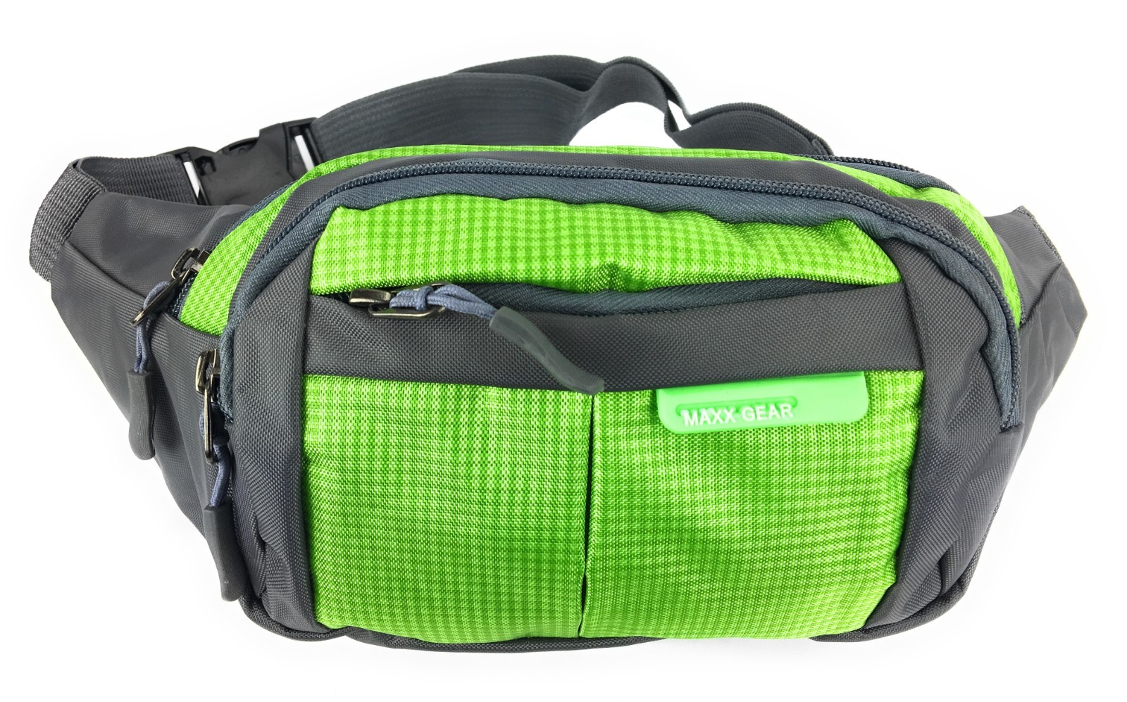 Maxx Gear Unisex Adult 4-Pocket Colorful Bum Bag Waist Fanny Pack – Lime Green