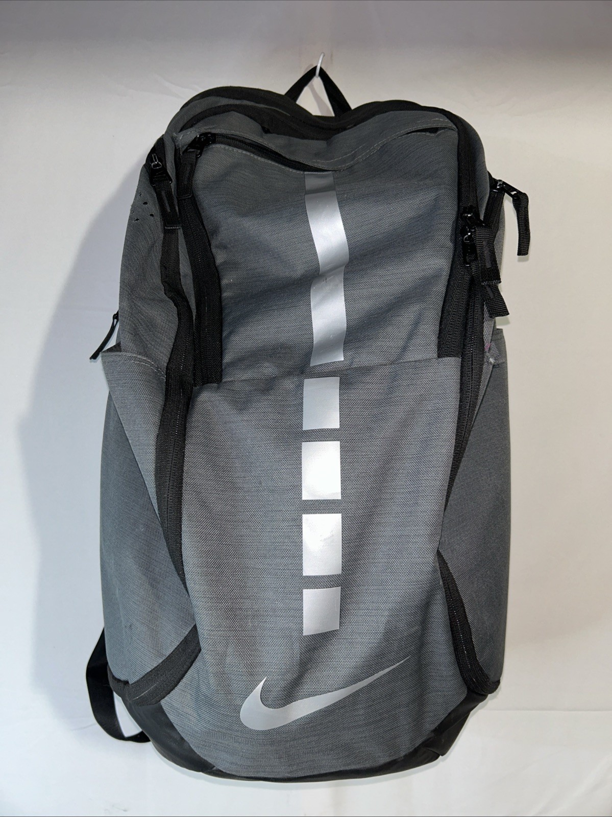 Nike Hoops Elite Pro Backpack Gray Black Basketball School Laptop BA5554 011