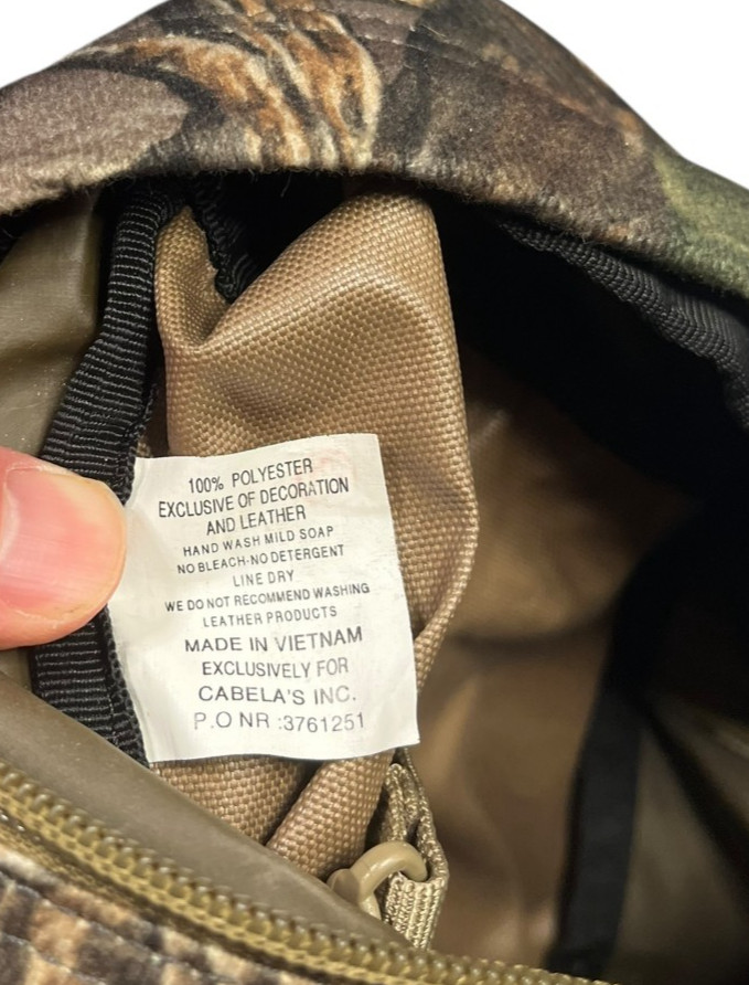 CABELA’S Brown/Green RealTree CAMO WAIST BAG Hunting Fishing Hike Gym Fanny Pack