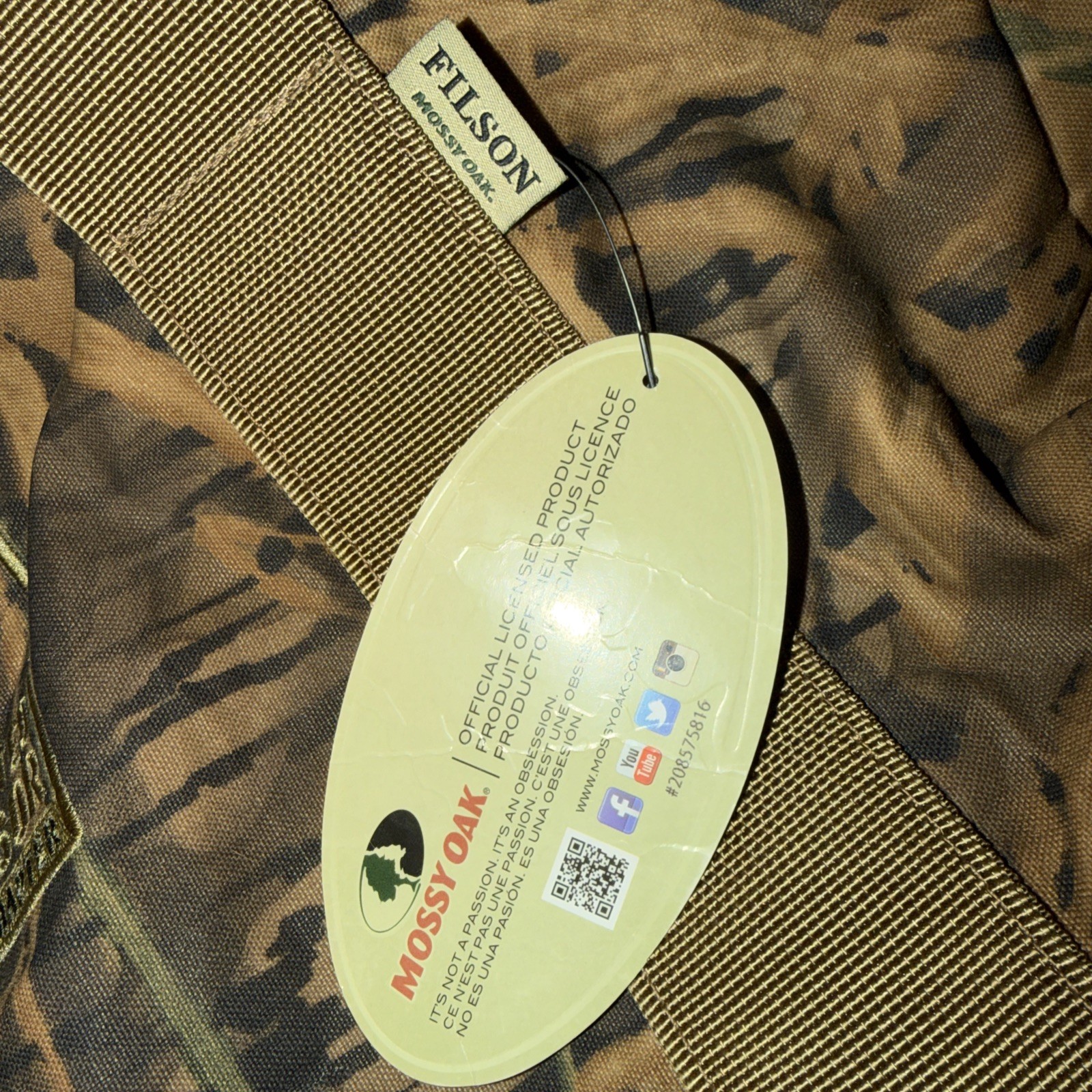 ⁠Filson Ducks Unlimited Small Field Duffle Bag NWT Mossy Oak Shadow Grass Camo⁠