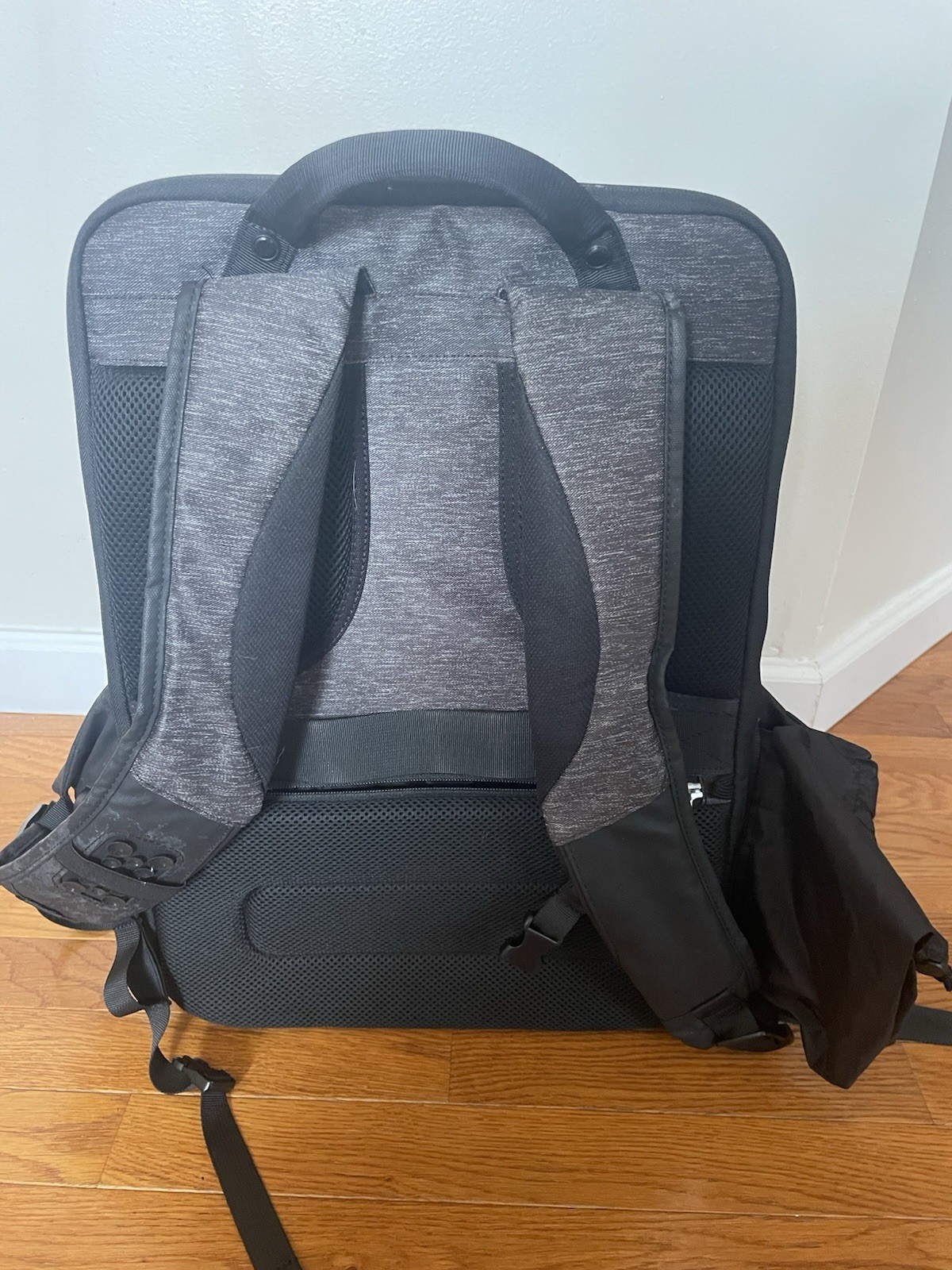 RUK Infinite Solar Pickle Ball Backpack Heather Grey And Black Solar Power