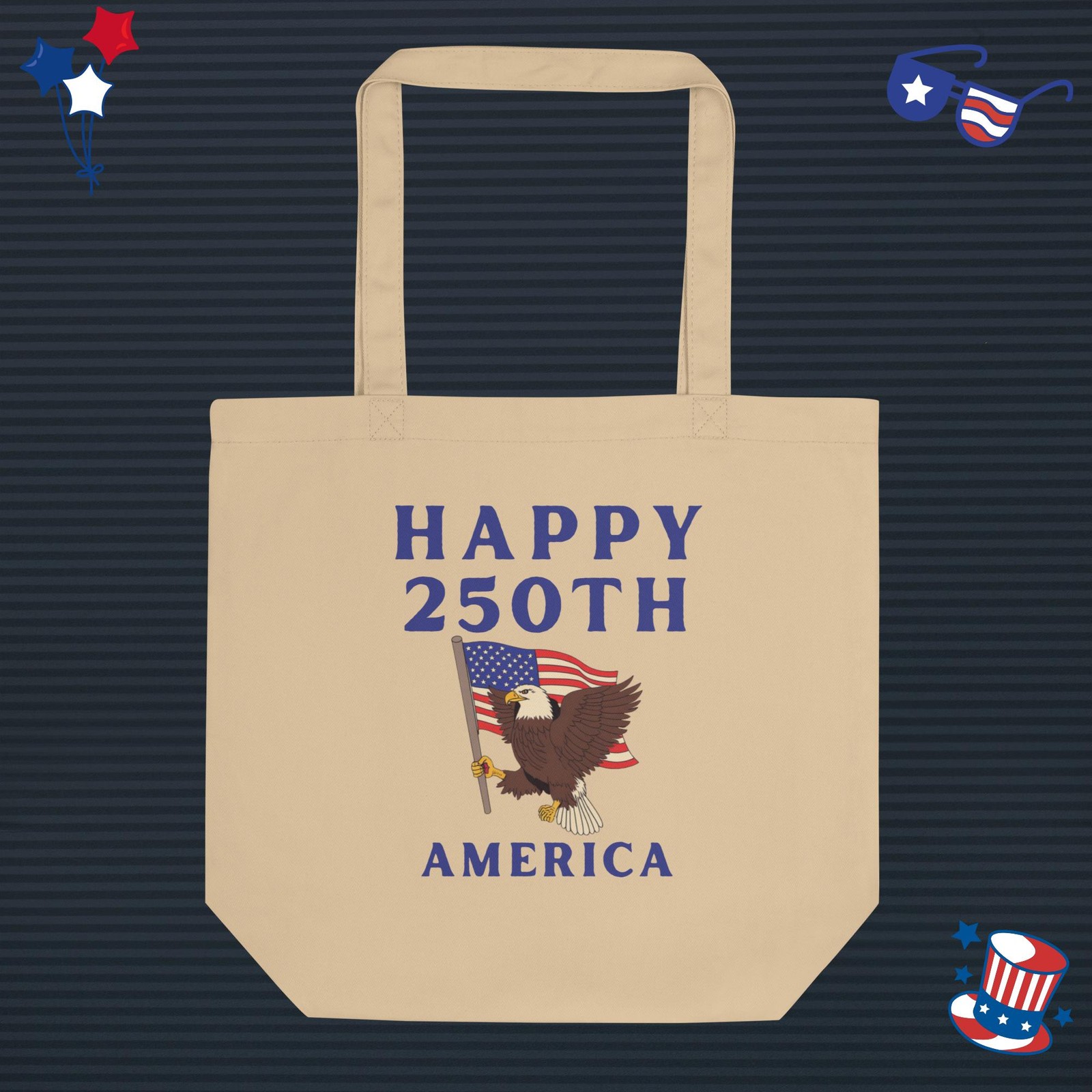 America USA 4th of July 1776-2026 Anniversary Eco Tote Bag