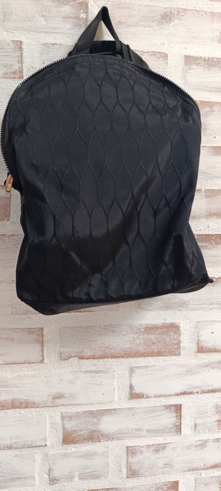 KENZO PARIS Tiger Embroidery Backpack Black Nylon Canvas Unisex Logo Rucksack