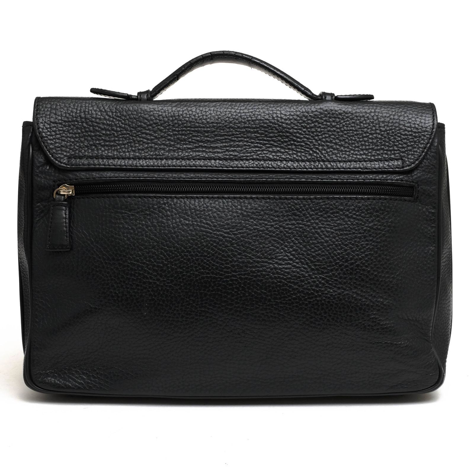 Dunhill Business Bag A4 storage briefcase for men black leather 24×34×8cm rare