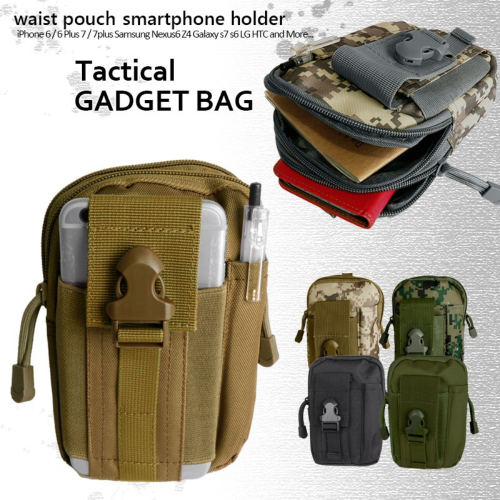 Tactical Cell Phone Pouch Case Army Waist Holster with Belt Molle Loop Holder US