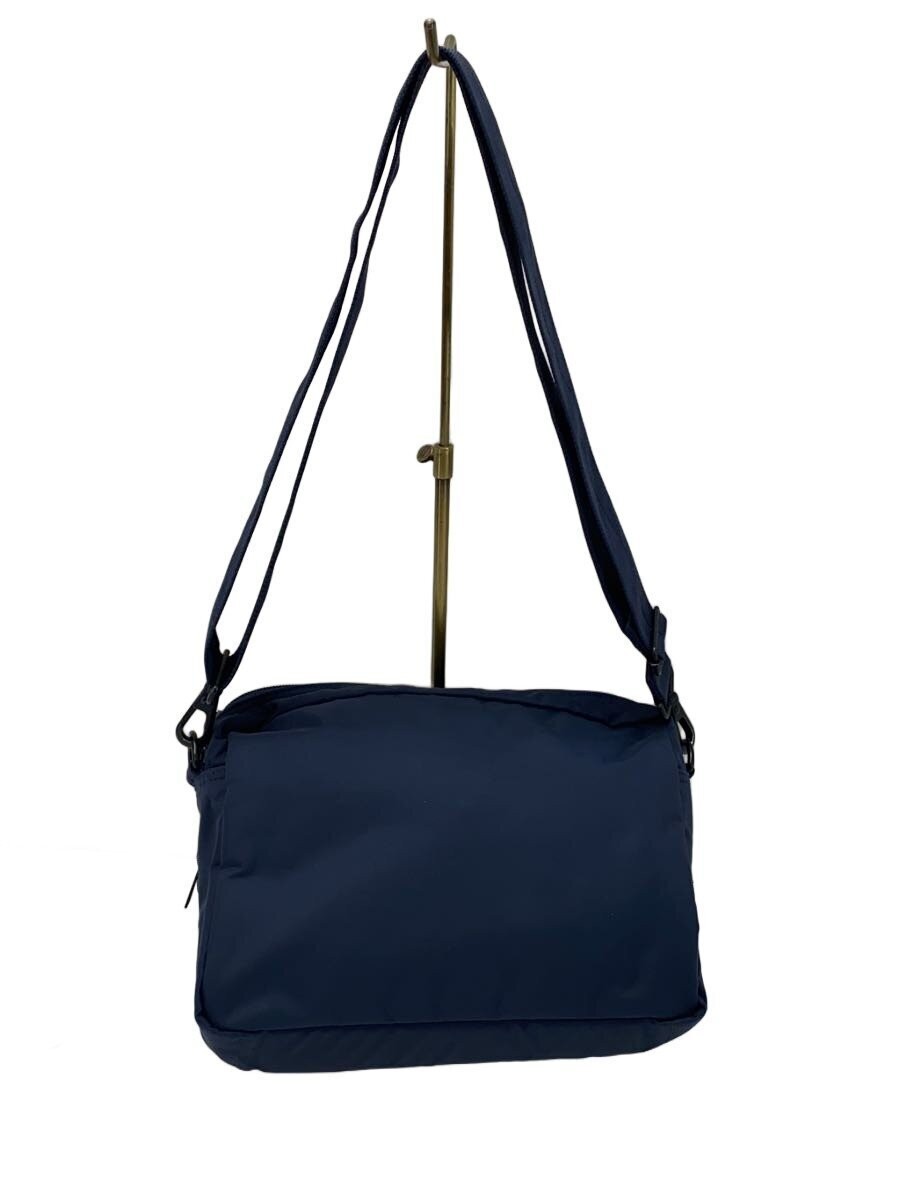 Authentic PORTER FLASH Shoulder Bag Nylon Navy 26cm x 18cm x 6.5cm Damage