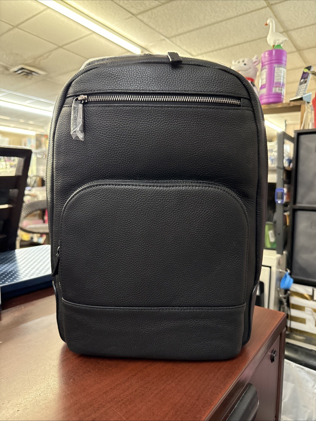 True Classic Premium Leather Backpack