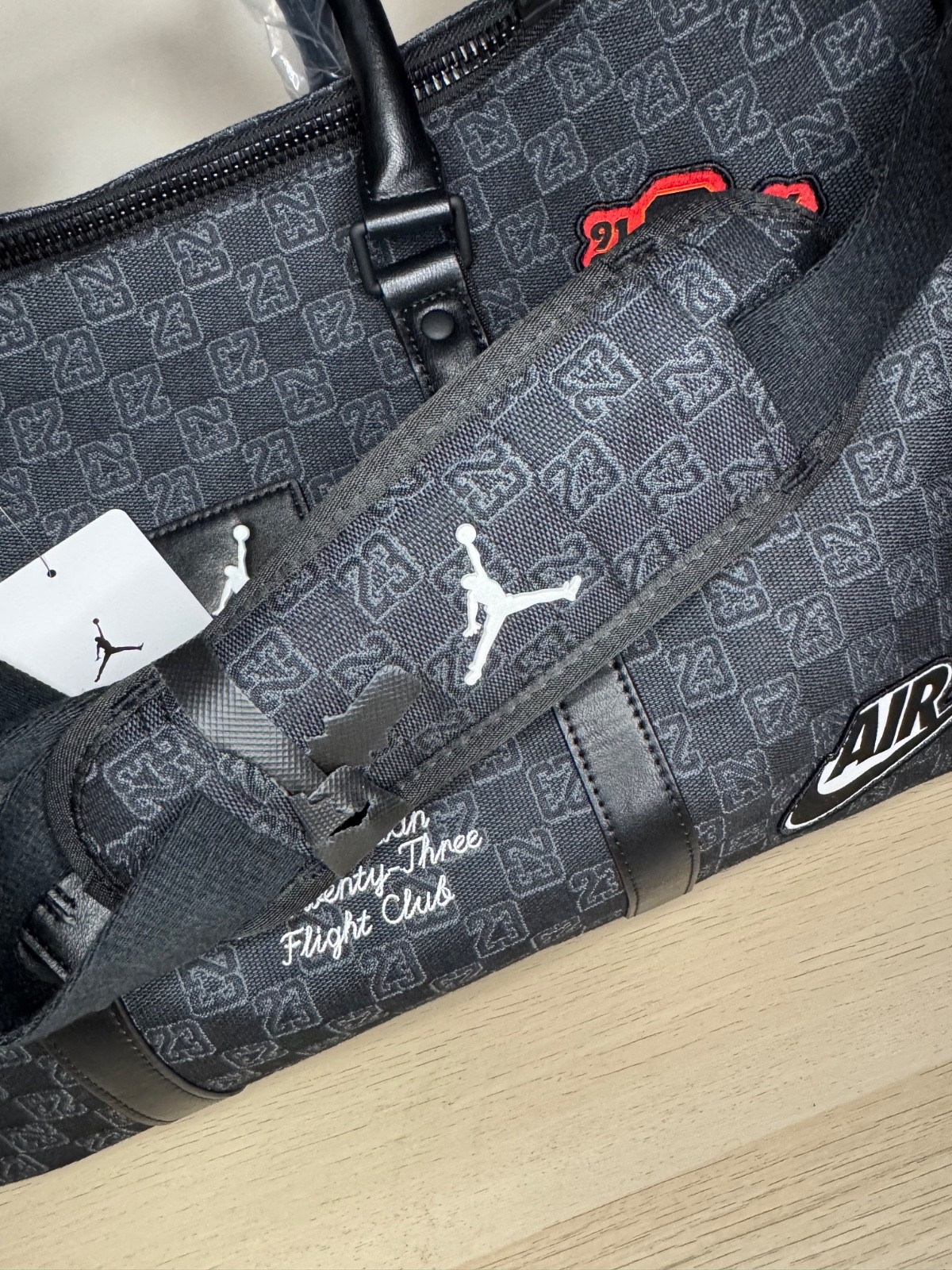 Nike Jordan Monogram Champion Luxury 25L Duffle Bag MM9157-023 Size Medium NEW