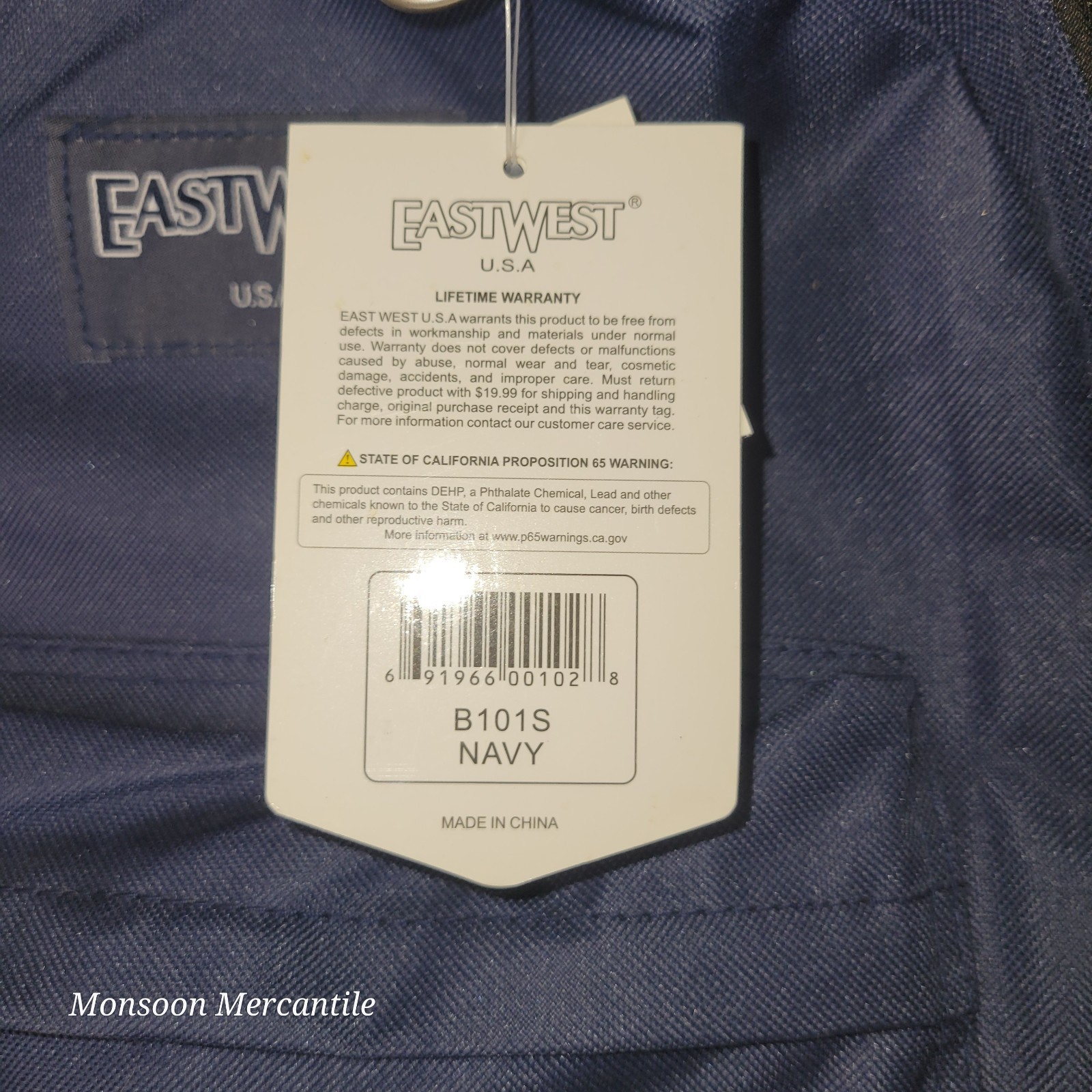 Eastwest Backpack Navy Blue Student Everywhere Travel Bag