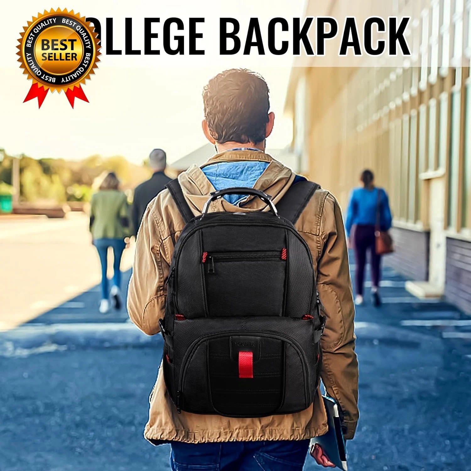 Travel Backpack Extra Large 50L Laptop Backpacks for Men Women Water Resistant
