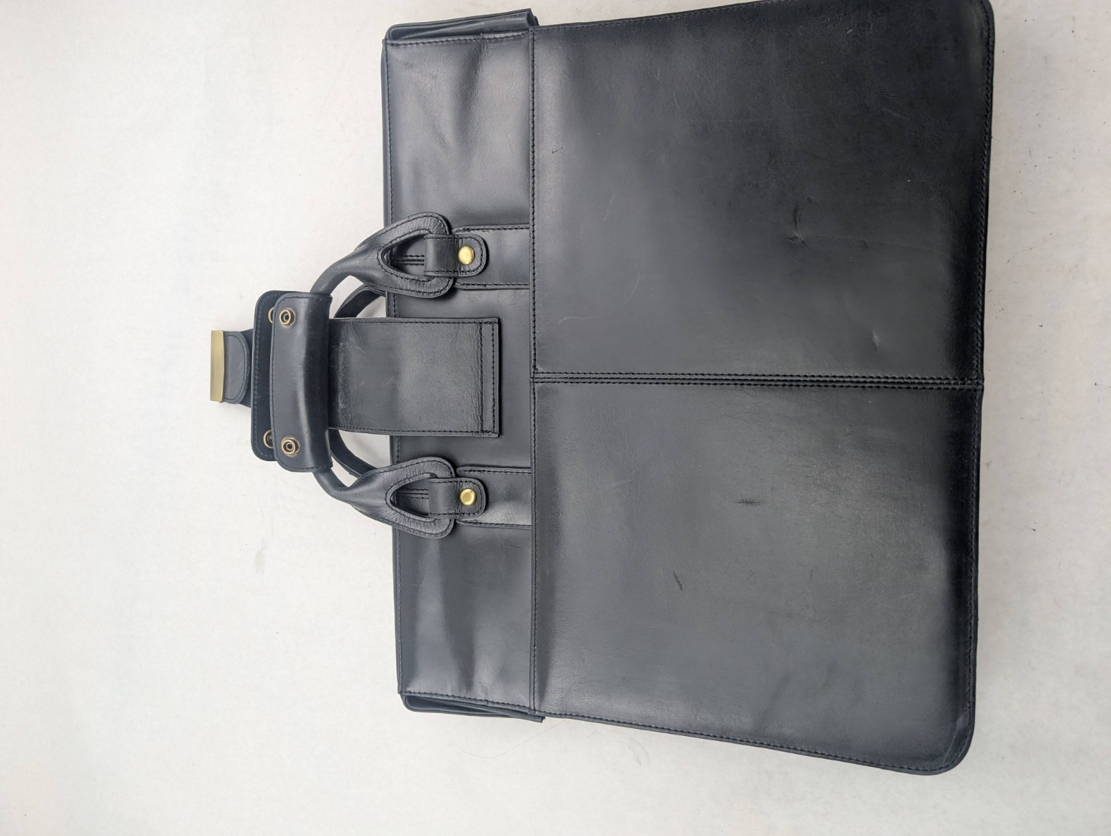 APC Functional Leather Executive Briefcase-Black