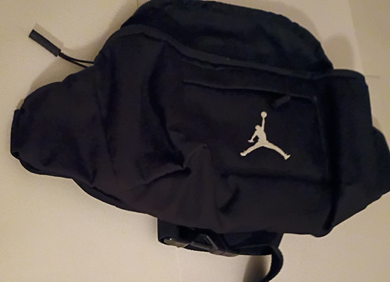 Jordan Monogram Waist Bag (black Crossbody Zipped, Adjustable Strap