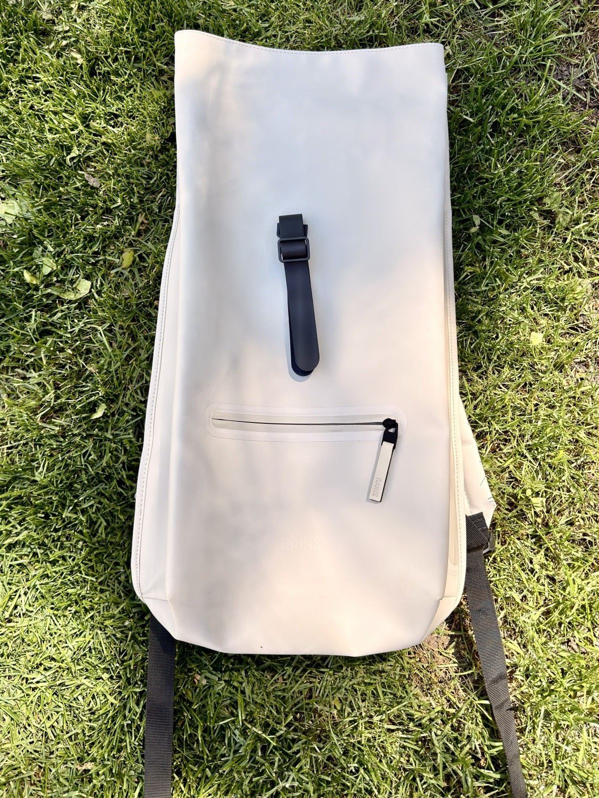 Rains Rolltop Rucksack Backpack Waterproof, Sand Color, Travel