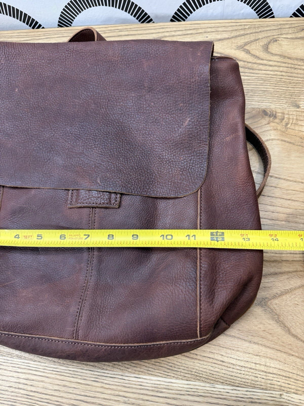 DULUTH TRADING Lifetime Leather Brown Convertible Backpack Crossbody Bag Purse