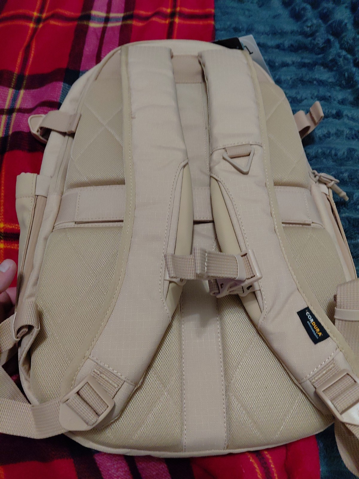 Nike Air Jordan Beige/Tan Utility Backpack – Large Capacity Everyday Bag