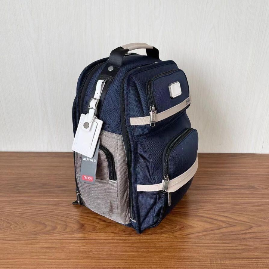 Tumi Alpha 3 Backpack Shoulder Bag Business Nylon Blue Brief pack Outlet New