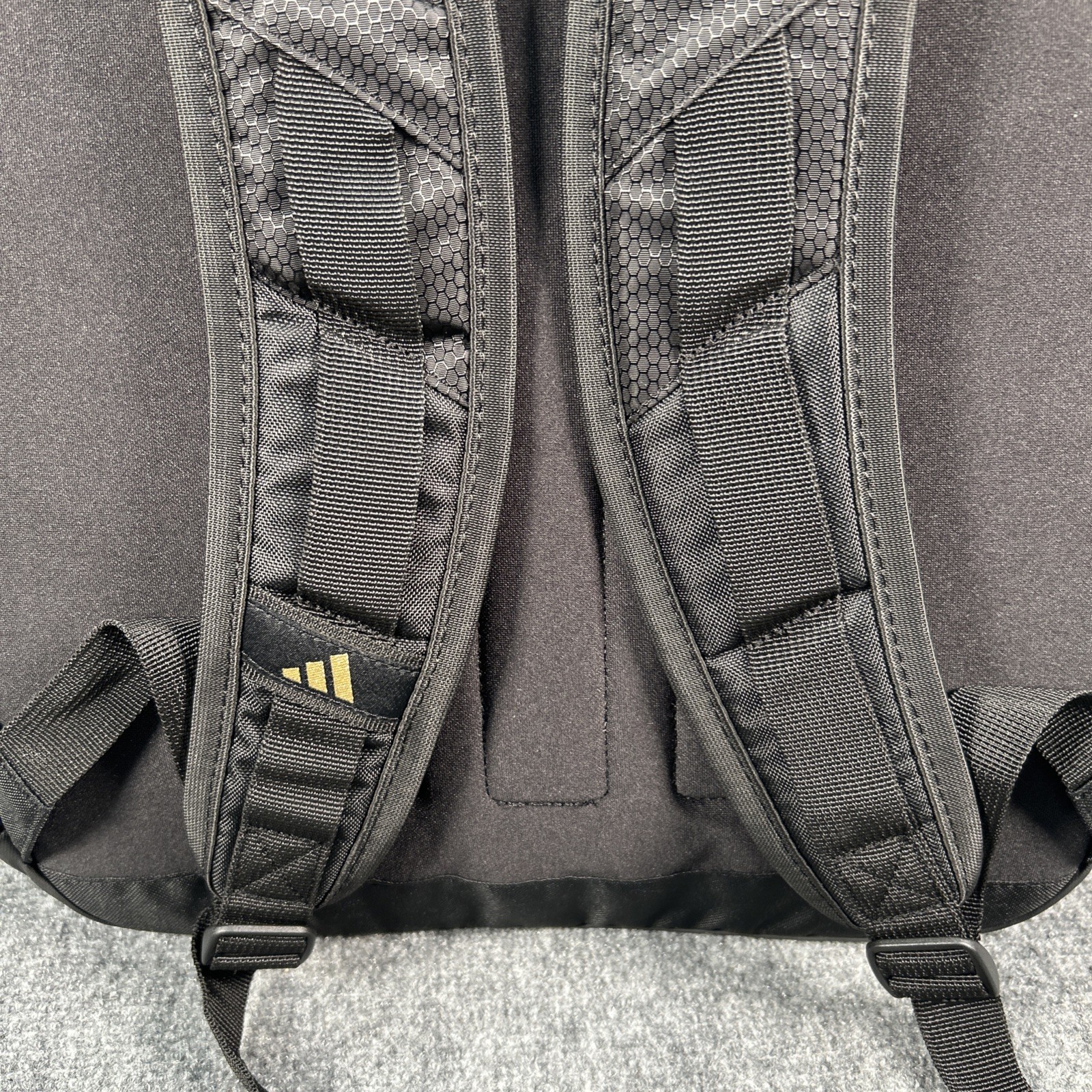 Adidas Primetime Large Backpack 41L Black/Gold Metallic Laptop Bottle Pockets