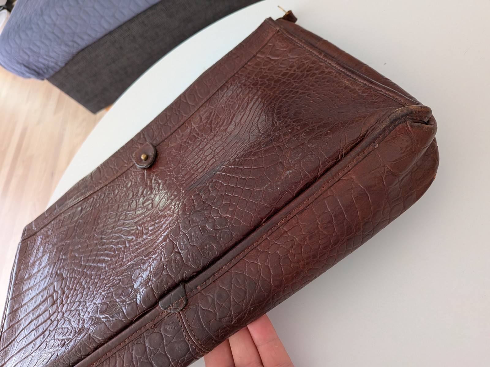 Vintage Mulberry Leather Briefcase / Document Case