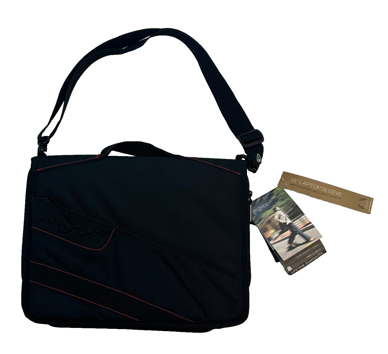 JanSport Messenger Shoulder Bag First Class 15” Laptop 10×14.7×1″ Carrier New