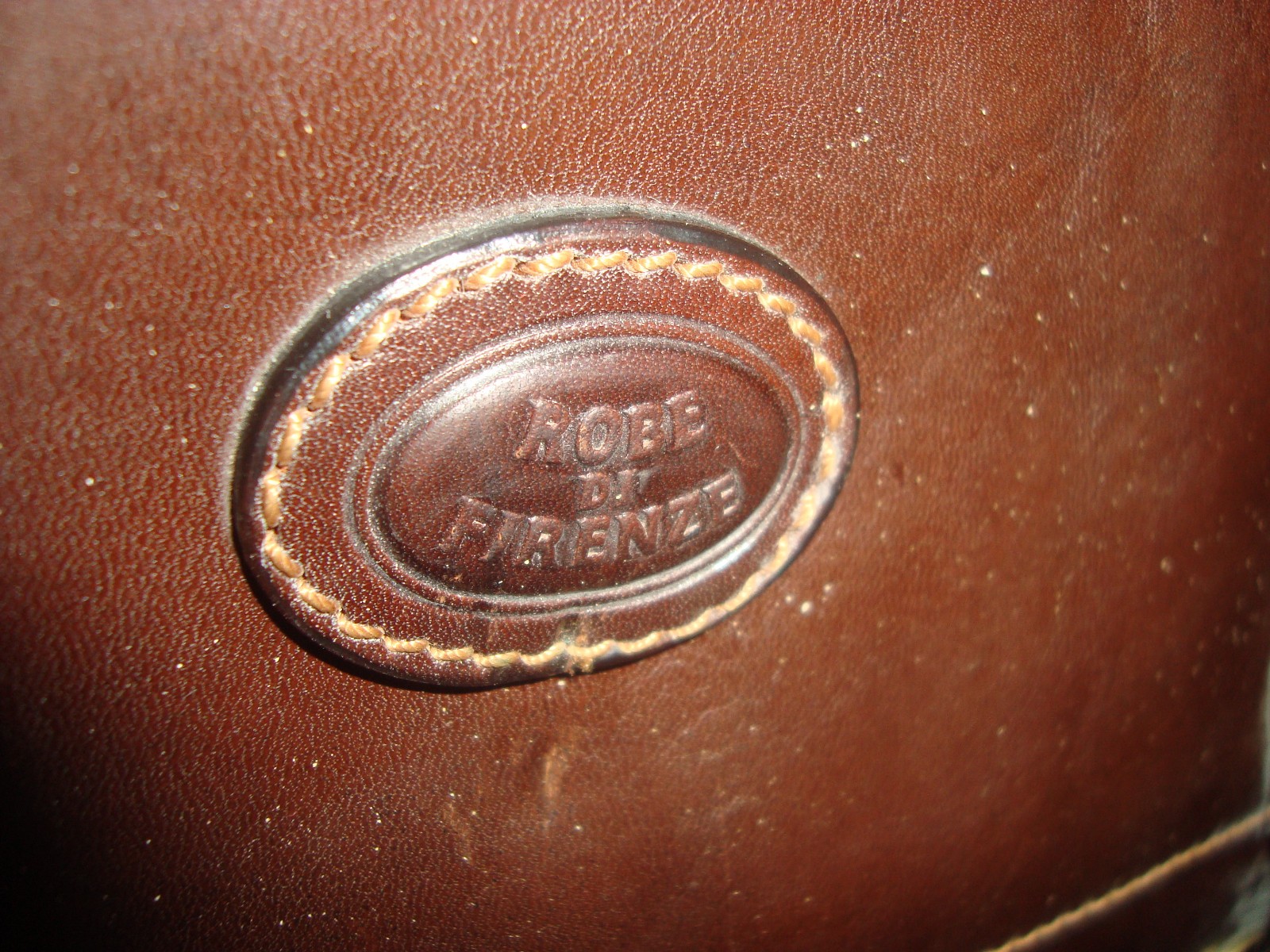 Rage Huge Vtg Robe Di Firenze Handmade Genuine Italian Leather Briefcase Bag