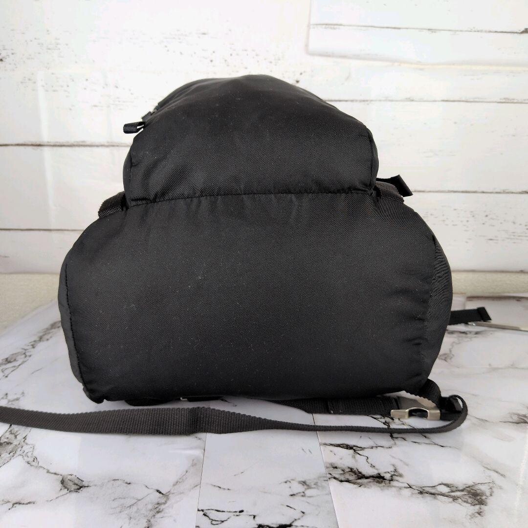 Prada Black Nylon A4 Backpack Triangle Logo Business Travel Rare Mens Unisex