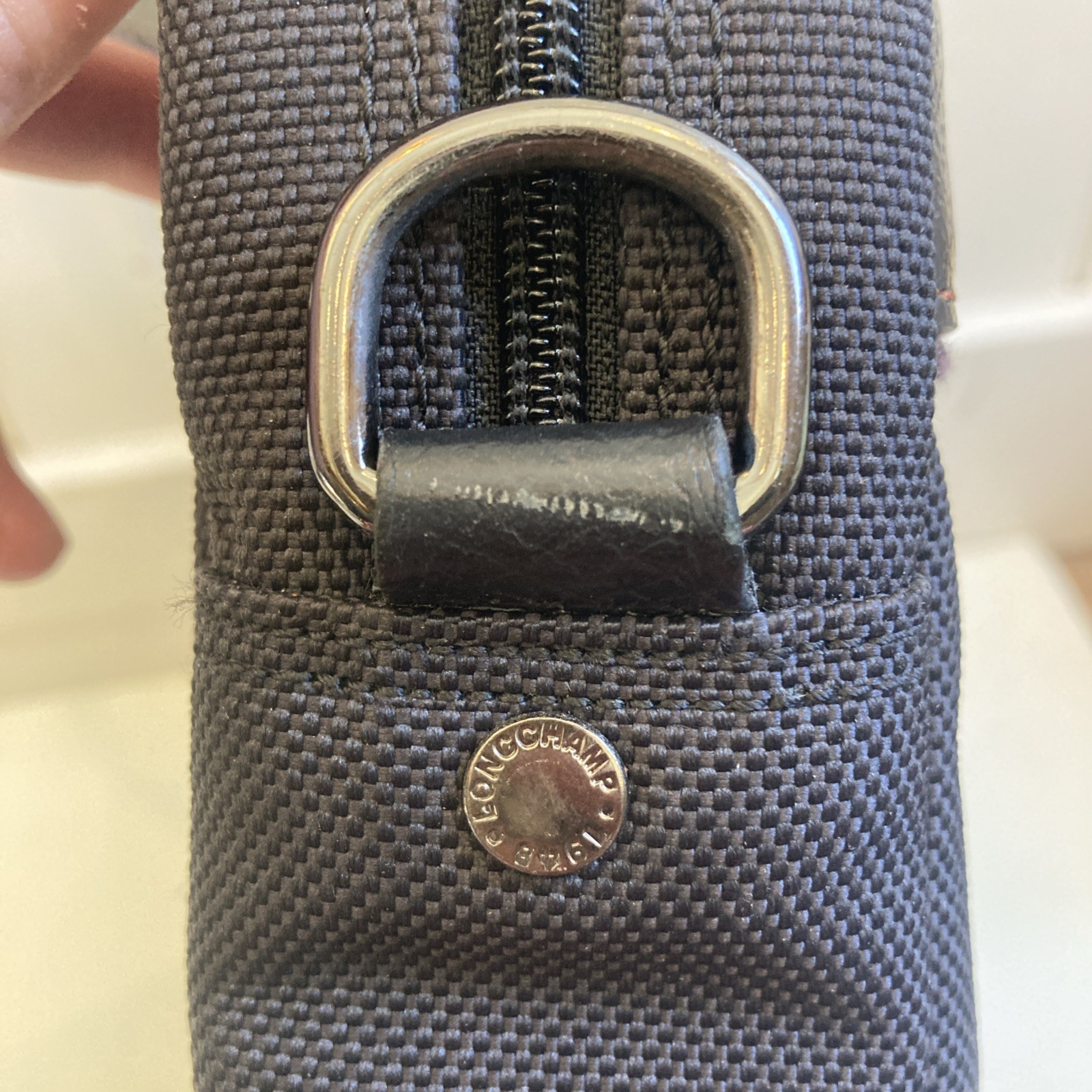 Longchamp Boxford Briefcase Black Brown No Strap