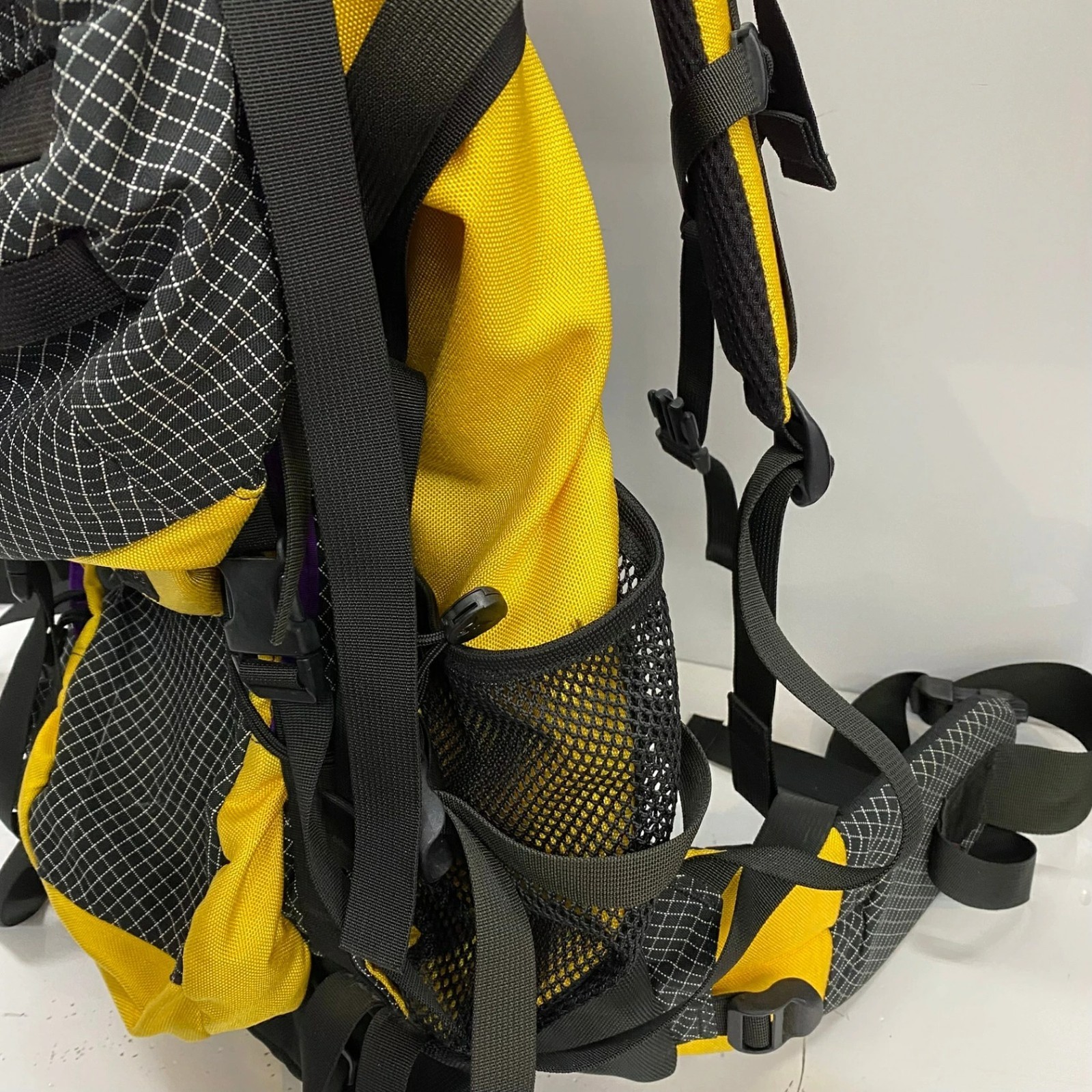 OverLand Equipment USA Made Backpack Yellow Vintage 90s Daypack Used