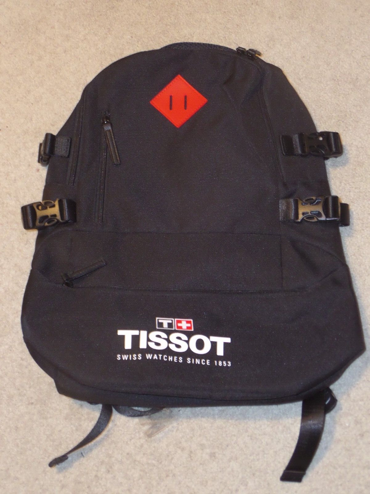 TISSOT Swiss Watches Black Backpack NWOT Free Shipping!