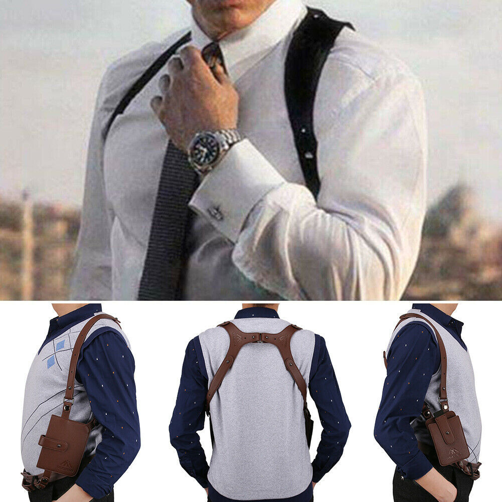 Anti-Theft Hidden Underarm Strap Wallet Double Shoulder Pouch Holster Phone Bag
