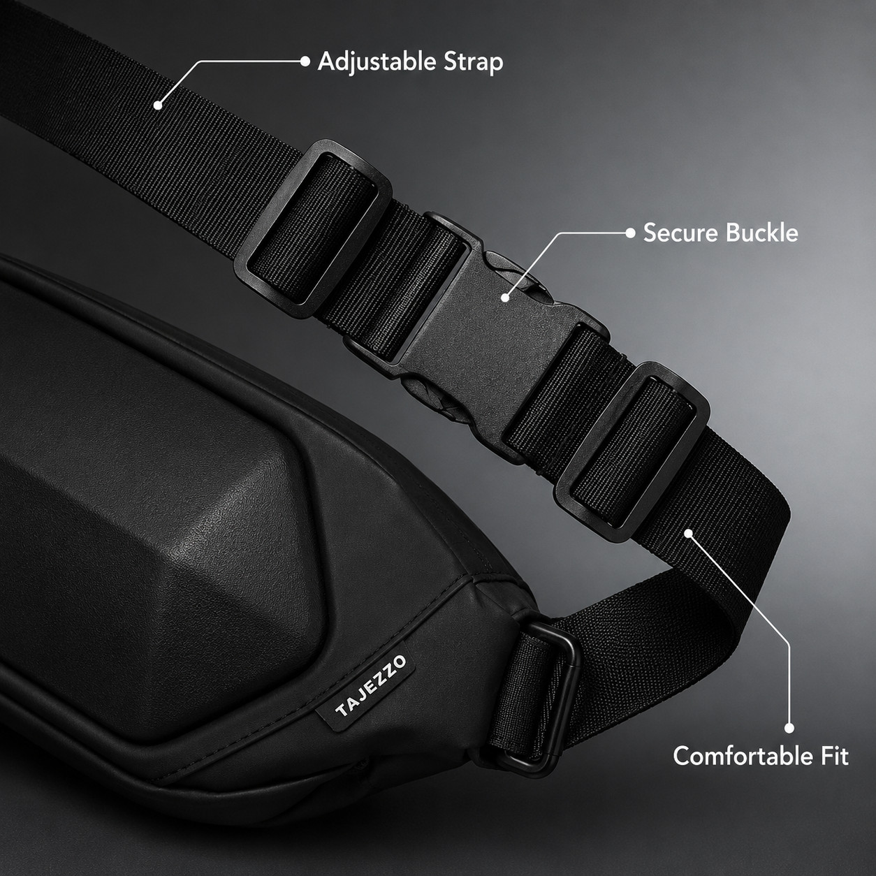 black crossbody bagWaterproof perfect for tactical use, travel, work gym sports