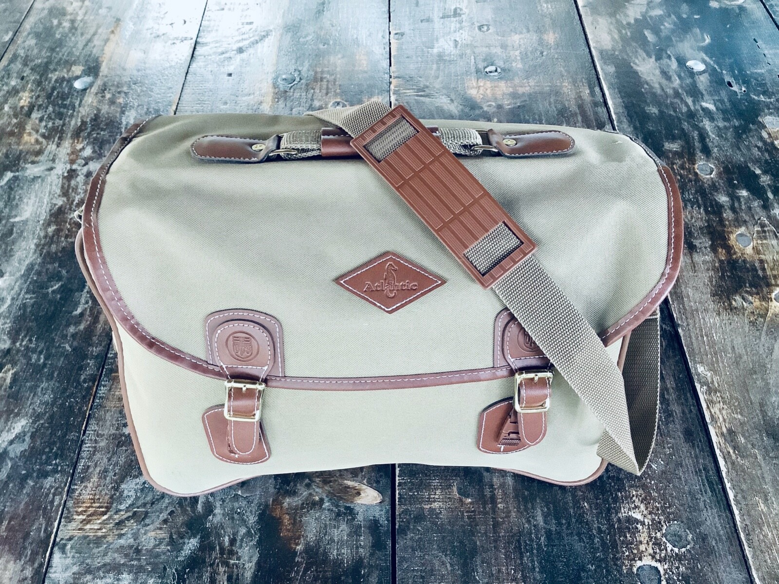 Atlantic UPS United Postal Service Canvas Letter Messenger Bag
