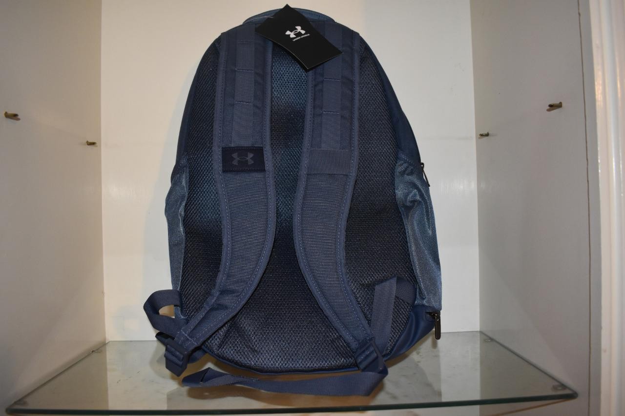 Under Armour Hustle Backpack 5.0 Downpour Gray 1361176 044 NWT