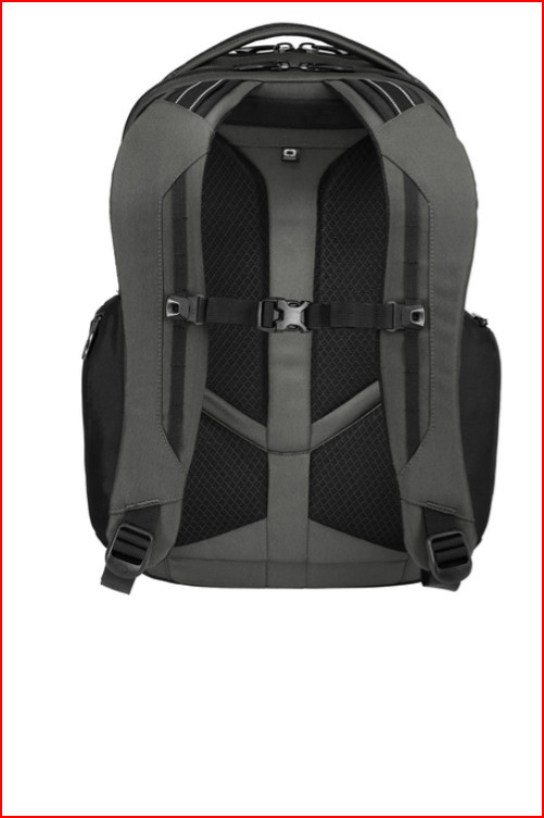 New 91008 OGIO® Connected Book Pack Black with Grey inserts 840D poly two-tone