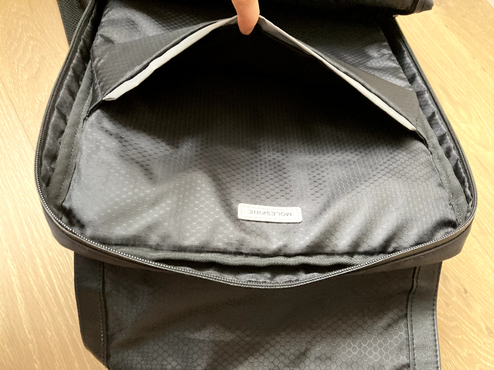 MOLESKINE Black Slim Backpack, METRO Collection, Modern Lightweight Bag $159