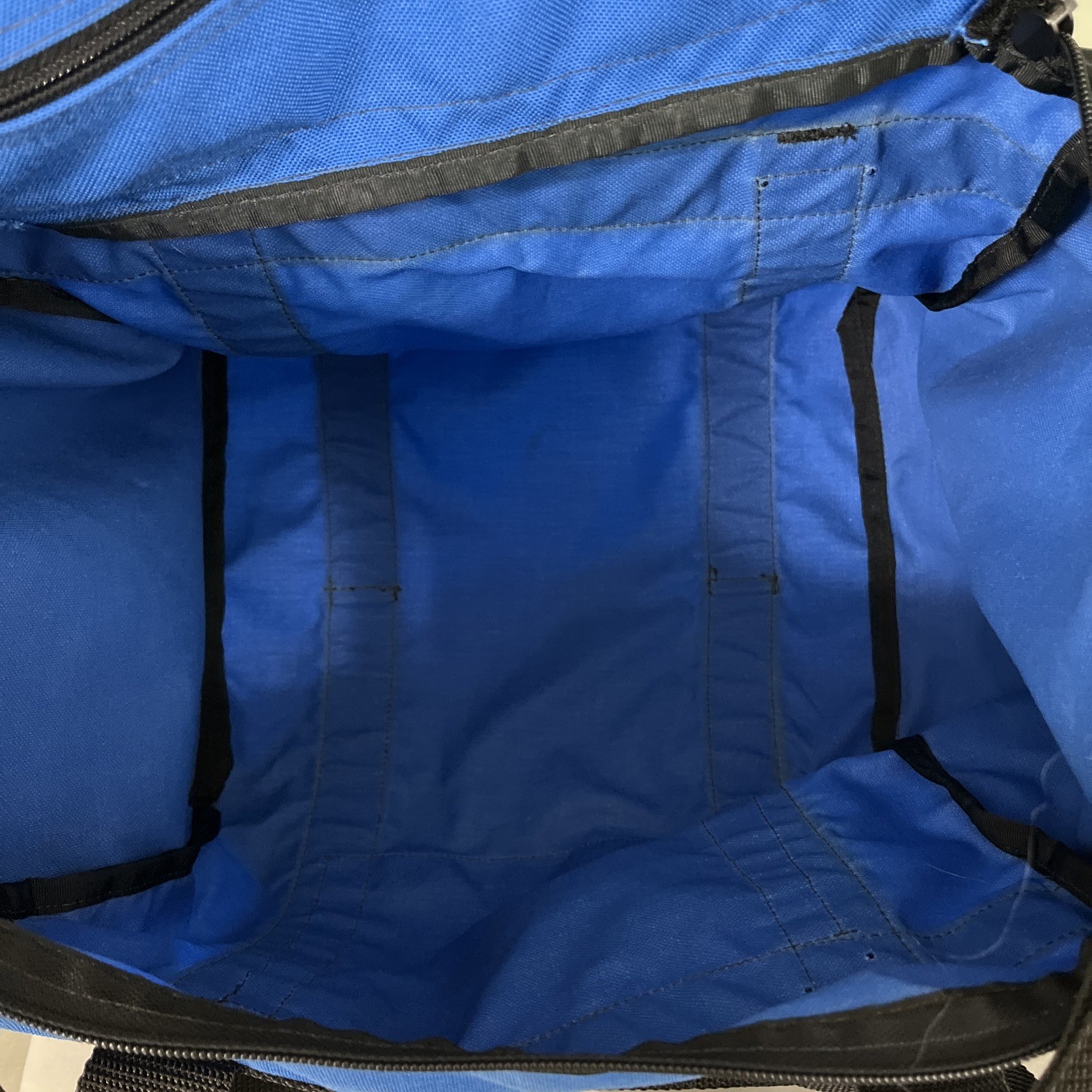 L.L. Bean Blue Fabric Zip Around Outdoor Adventure Duffle Bag