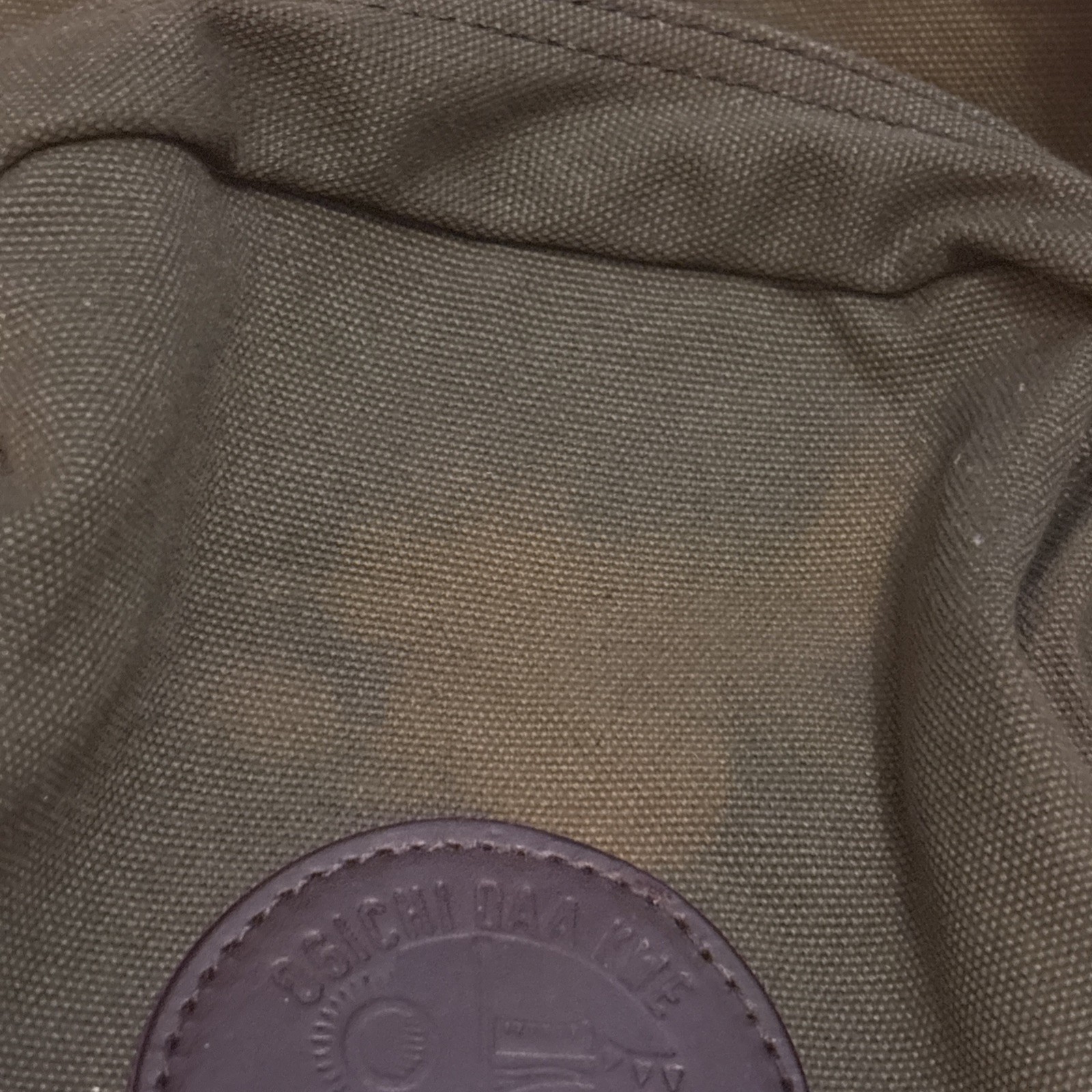 Duluth Pack Olive Green Travel Backpack Canvas Laptop Bag Daypack *read Logo