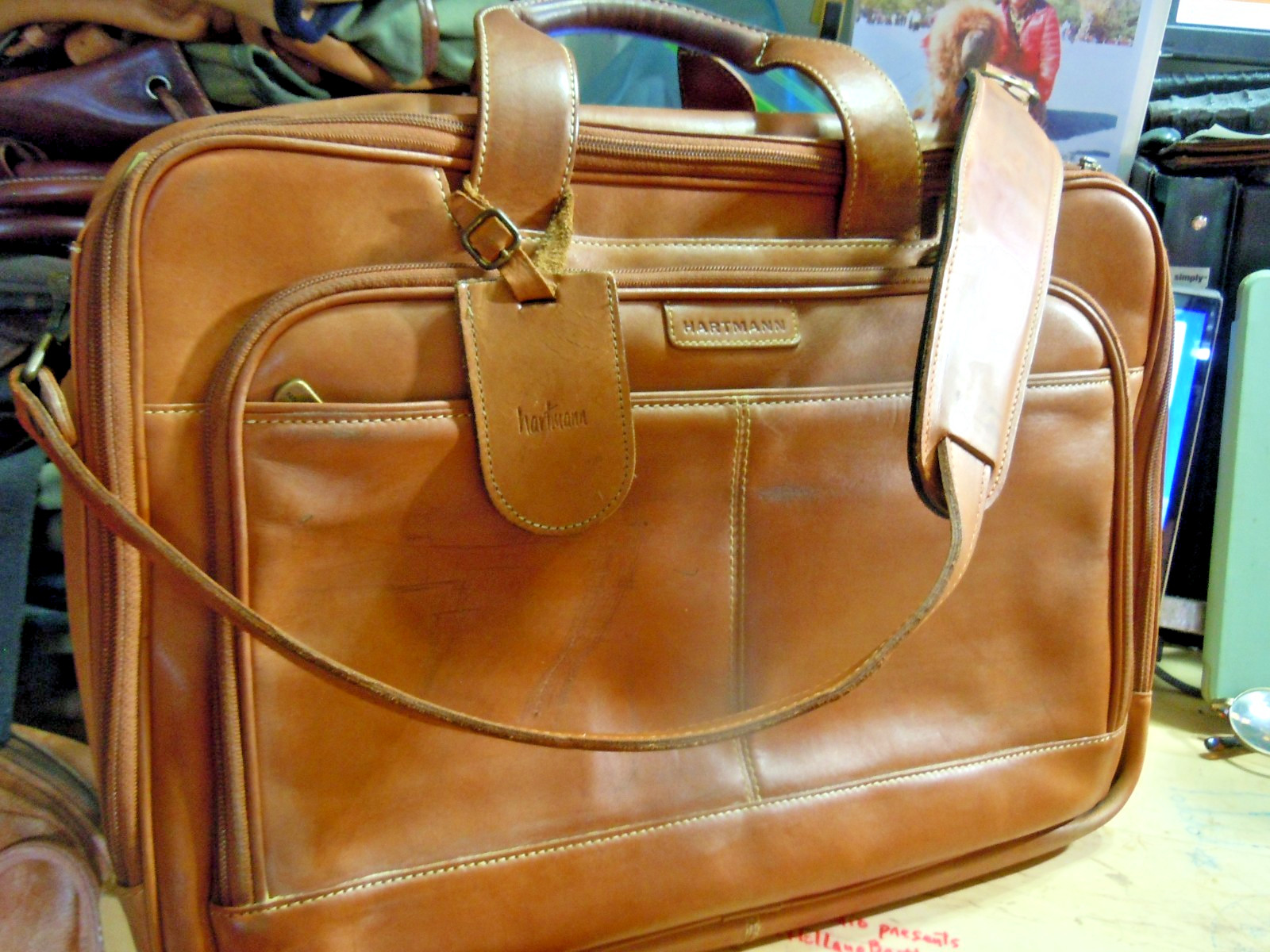 vintage Hartmann American Belting Leather Attache Briefcase #31