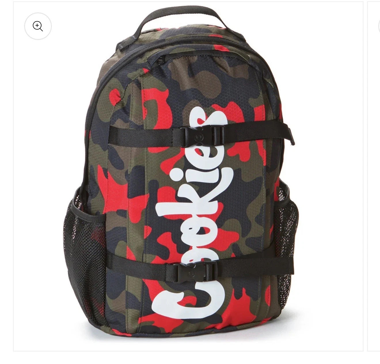 Cookies RipStop Nylon Smell Proof Backpack, Red/Green Camo, NWT!- in PLASTIC bag