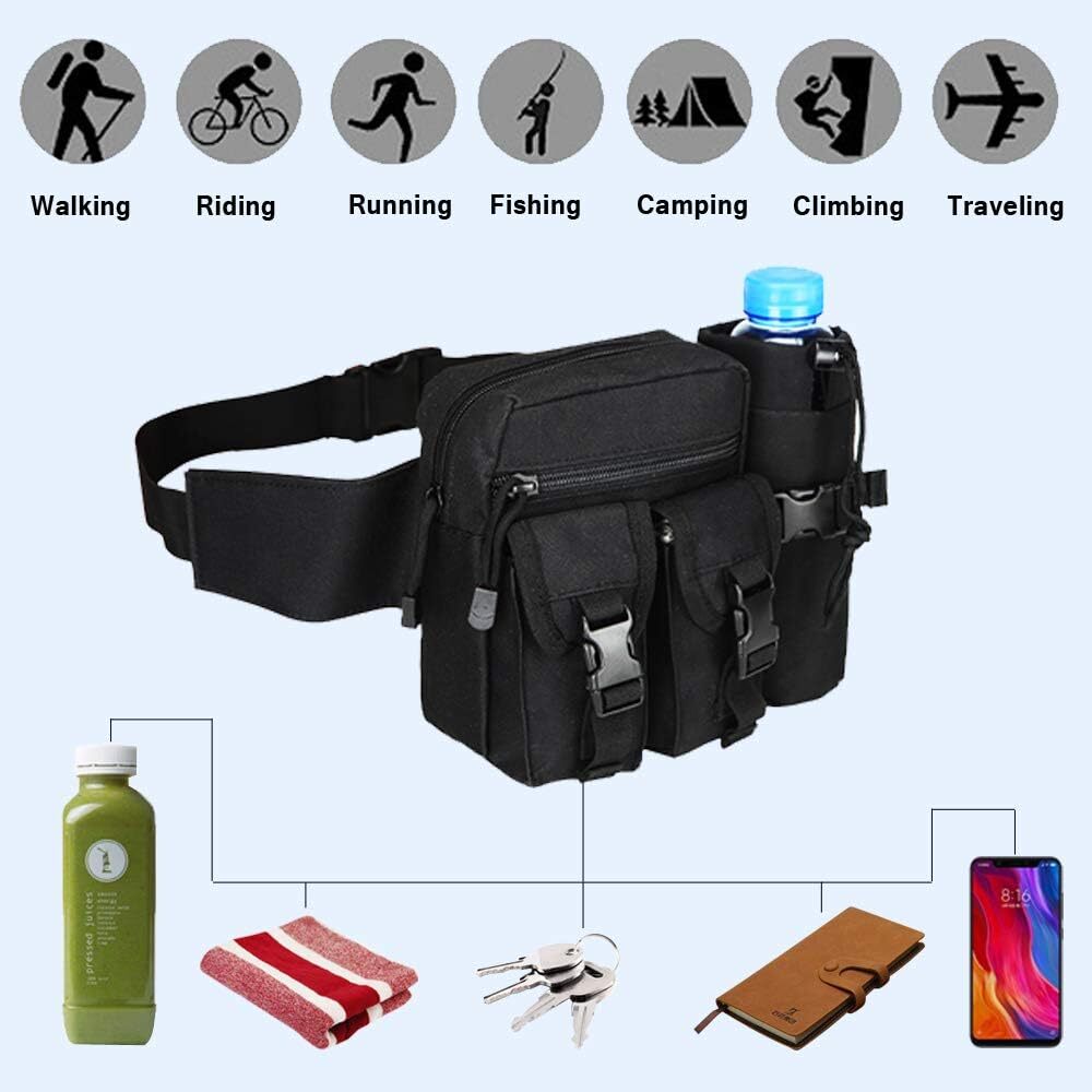 Tactical Pistol Pouch Waist Gun Pack Bag Fanny Packs Concealed Bag Gun Holster