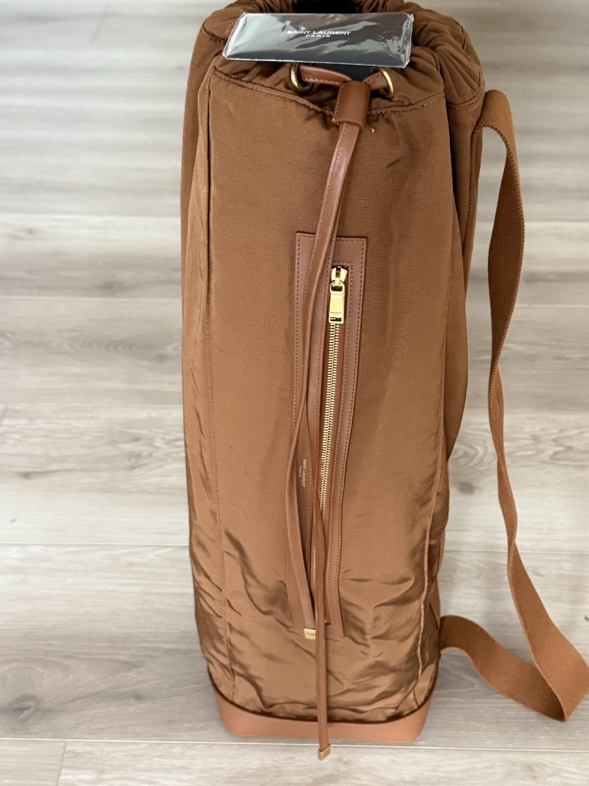 Saint Laurent City Long Sac Men’s Sling duffle Bag Backpack. Fits Yoga mat. New