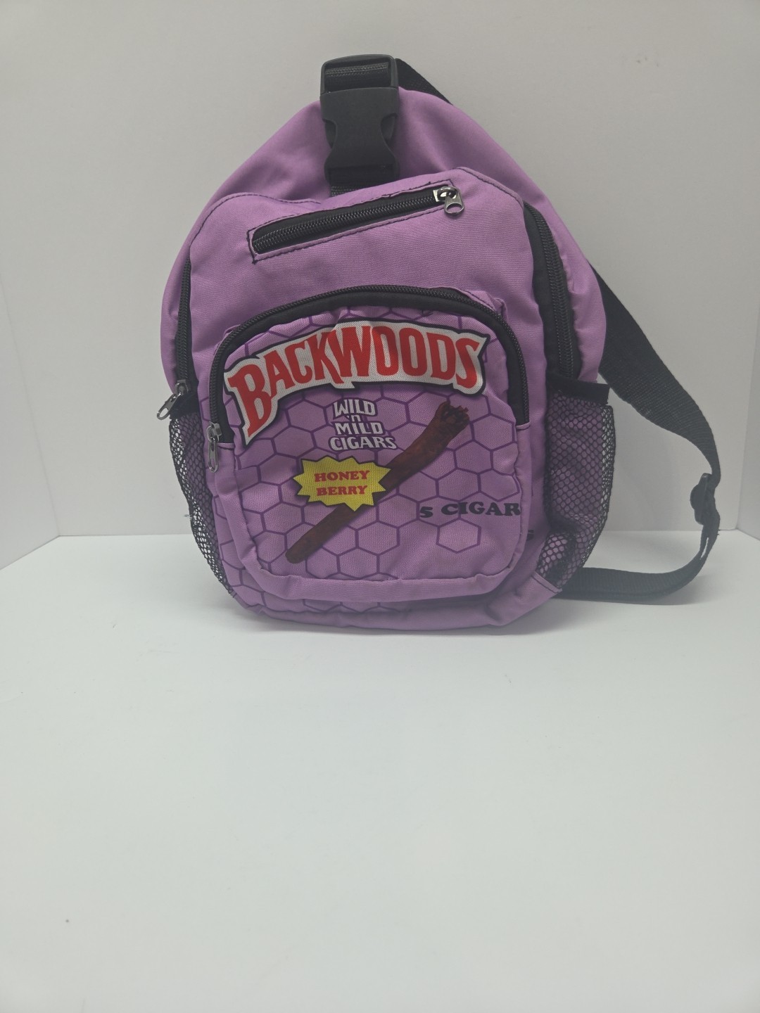 BACKWOODS BRAND RELLO Shoulder Bag Sachel Multi Pocket Sling Yellow NWOT